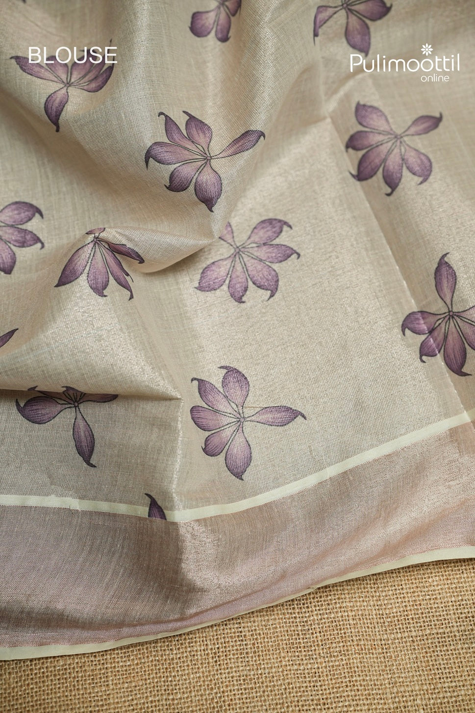 Kerala Traditional Rose Gold Set Saree