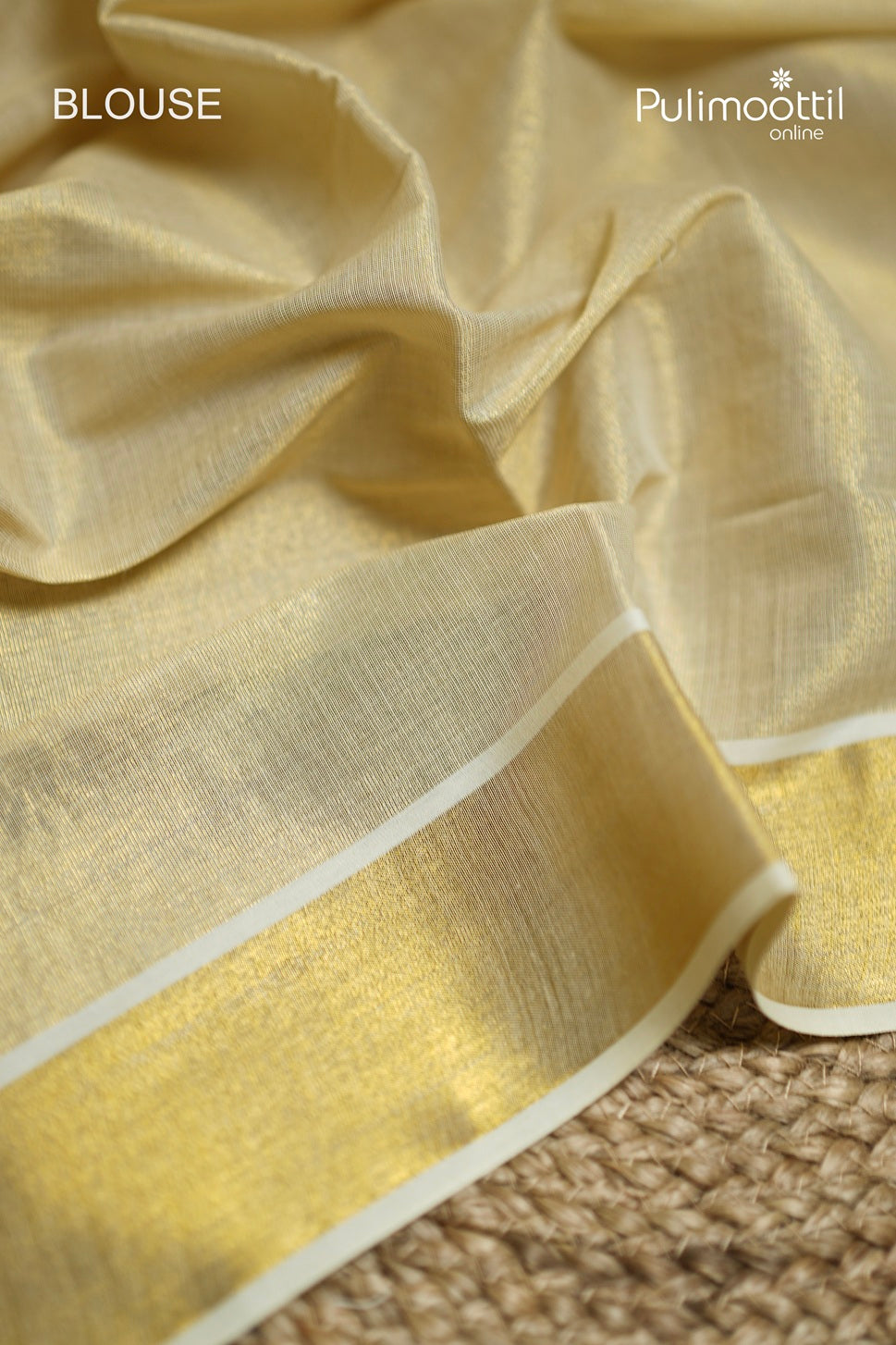 Kerala Traditional Golden Tissue Set Saree