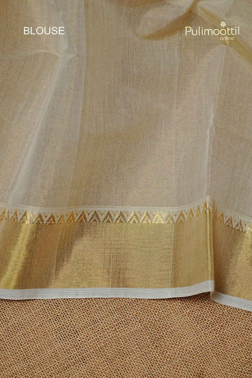 Kerala Traditional Golden Tissue Handloom Set Saree