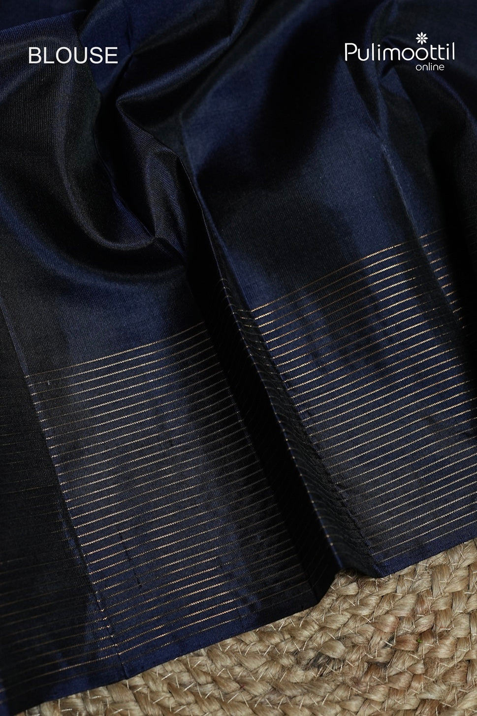 Dark Blue Colour Kanchipuram Soft Silk Saree