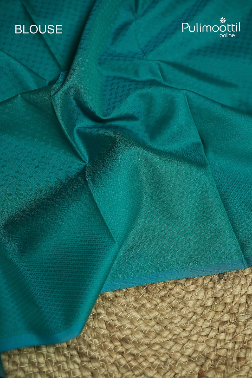 Peacock Green Colour Kanchipuram Designer Saree