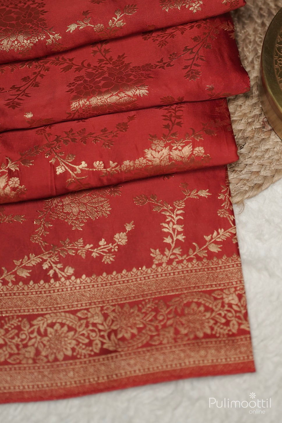 Red Colour Banarasi Silk Saree