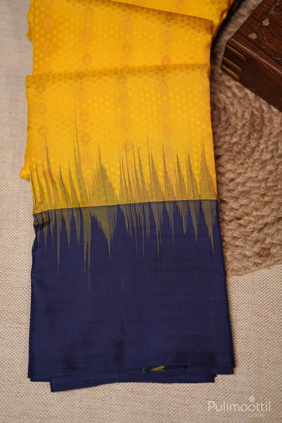 Yellow Colour Kanchipuram Soft Silk Saree