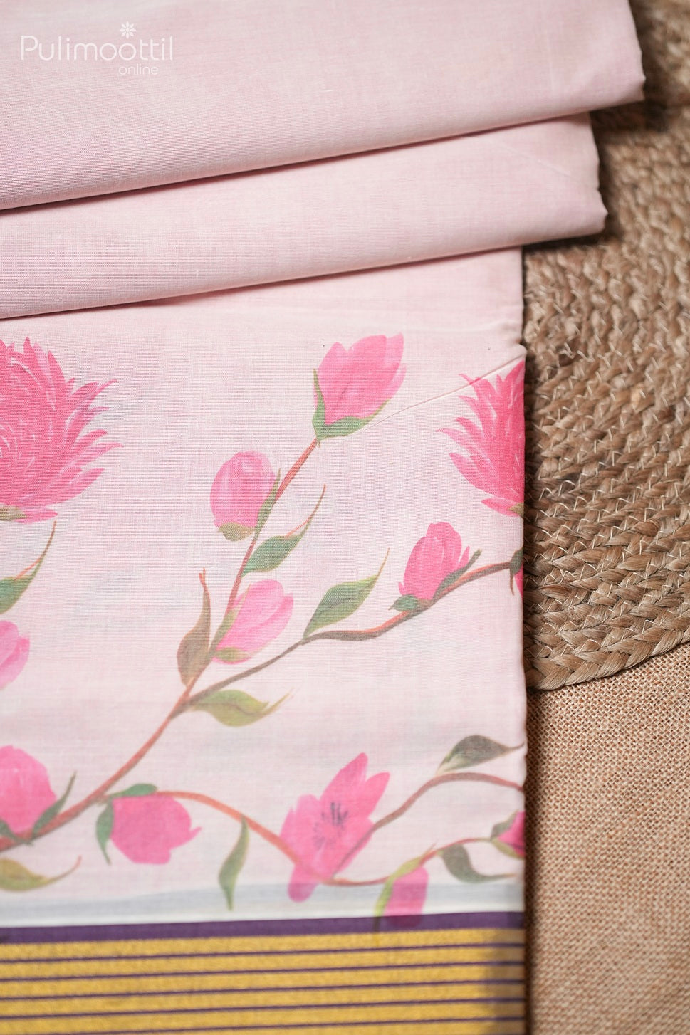 Kerala Traditional Cotton Set Saree