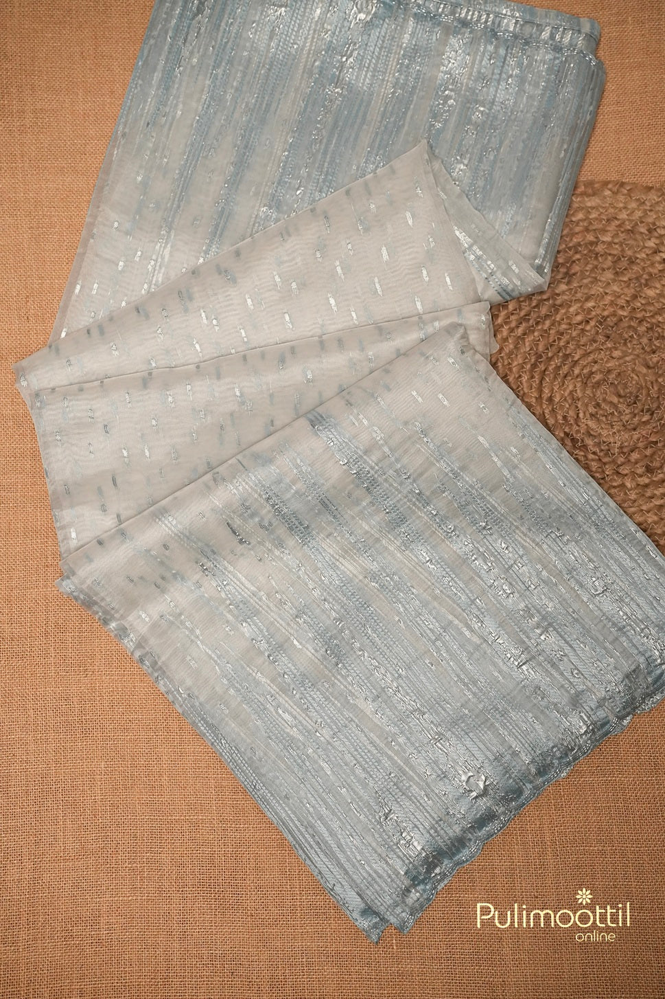 White Colour Turkish Organza Saree