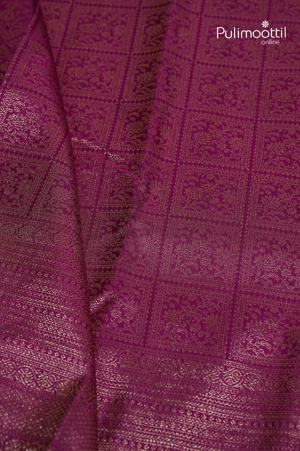 Dark Pink Colour Kanchipuram Brocade Wedding Saree