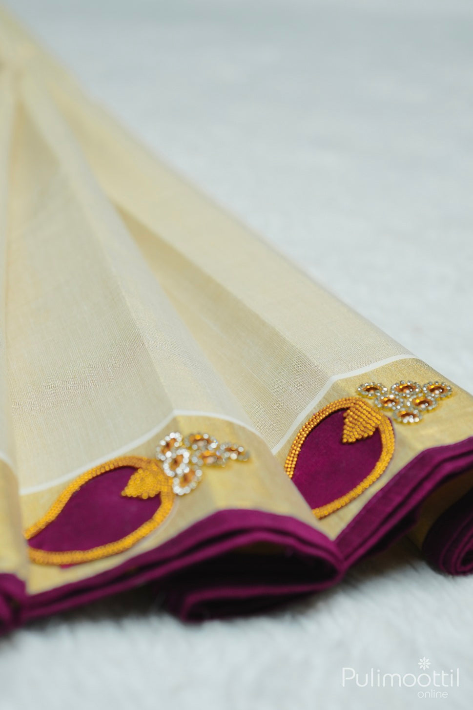 Golden Tissue Kerala Set Saree.