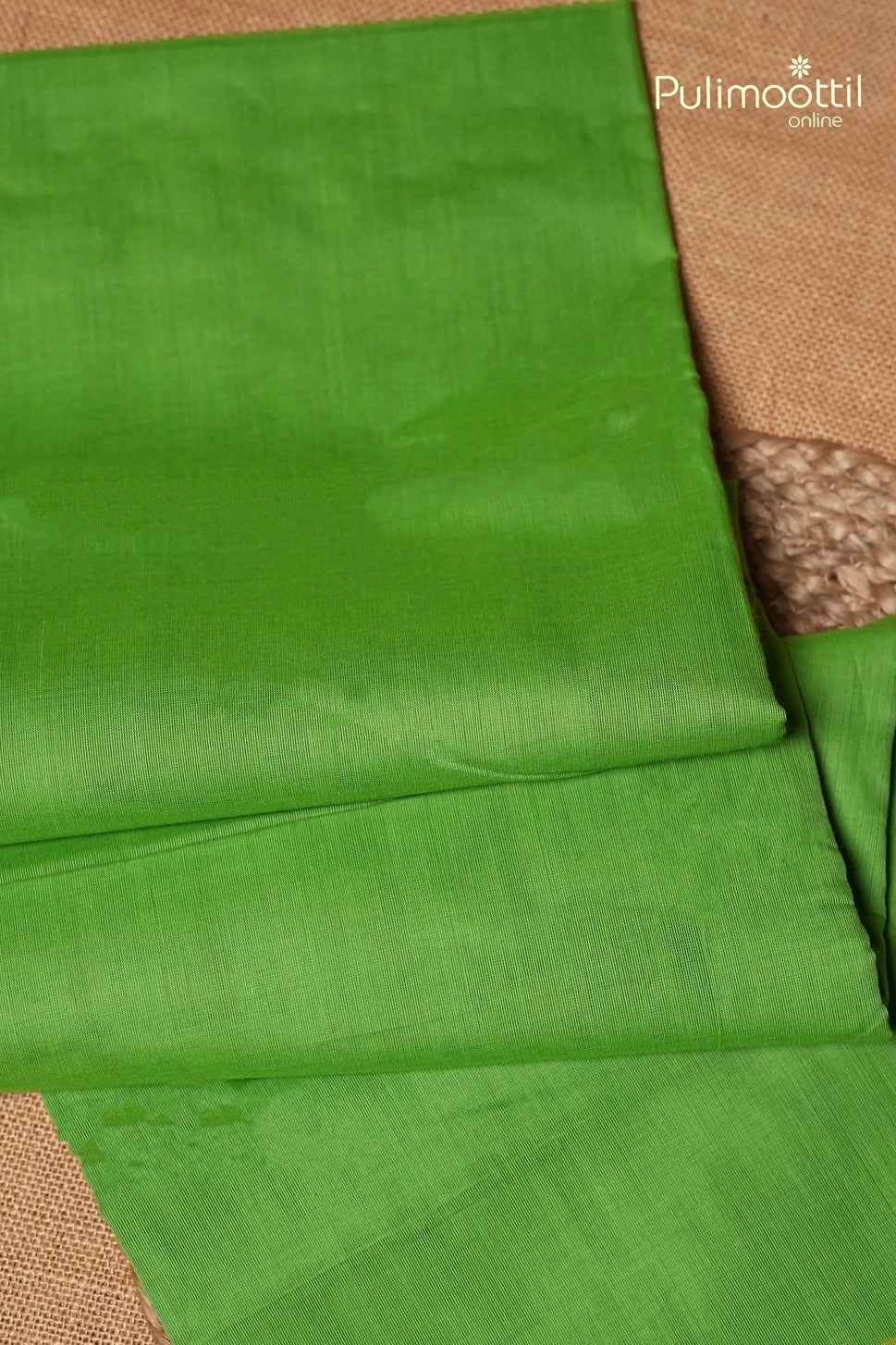 Parrot Green Colour Kalyani Cotton Saree
