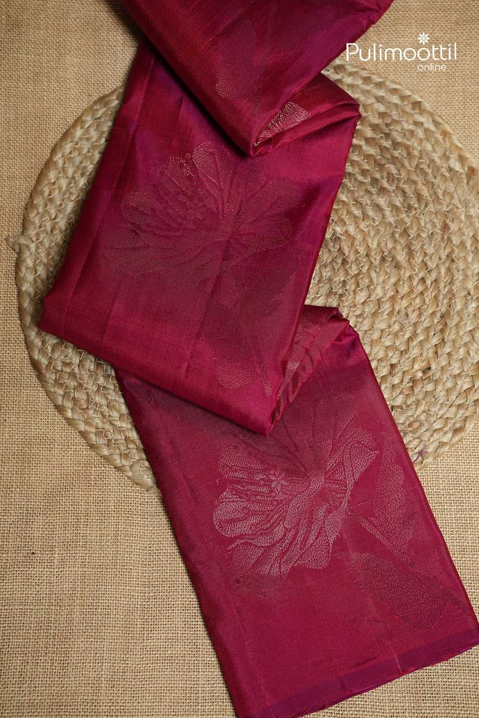 Dark Pink Colour Kanchipuram Designer Saree