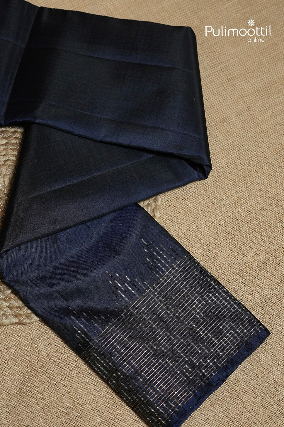 Dark Blue Colour Kanchipuram Soft Silk Saree