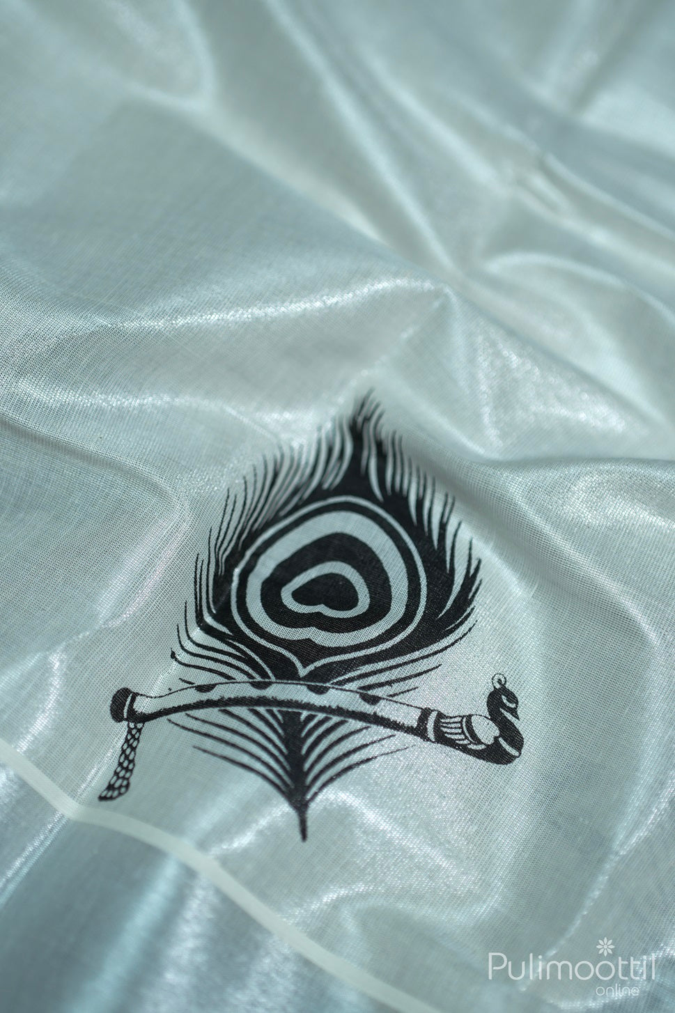 Silver Tissue Kerala Traditional Set Saree.