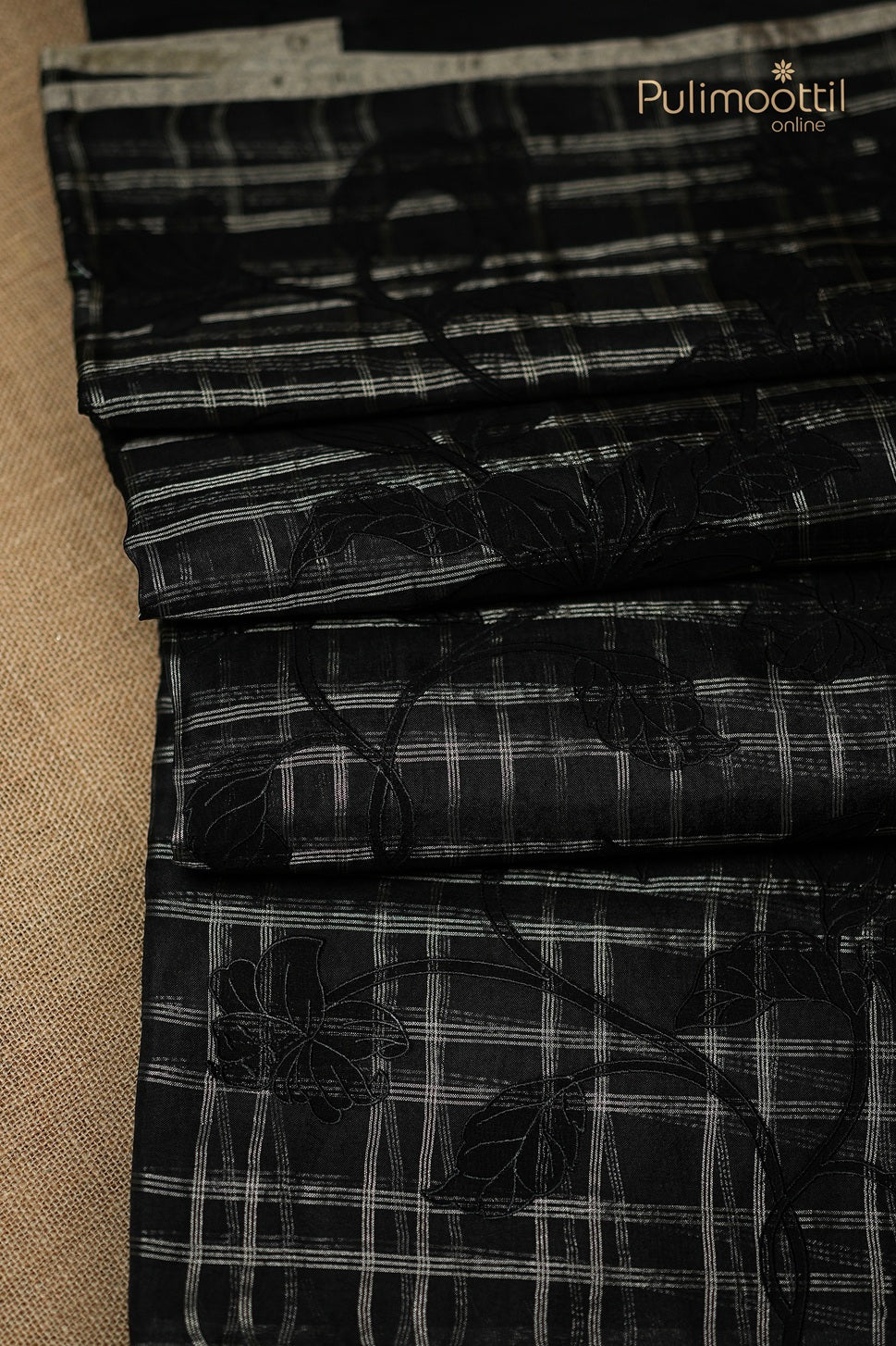 Black Colour Organza Saree