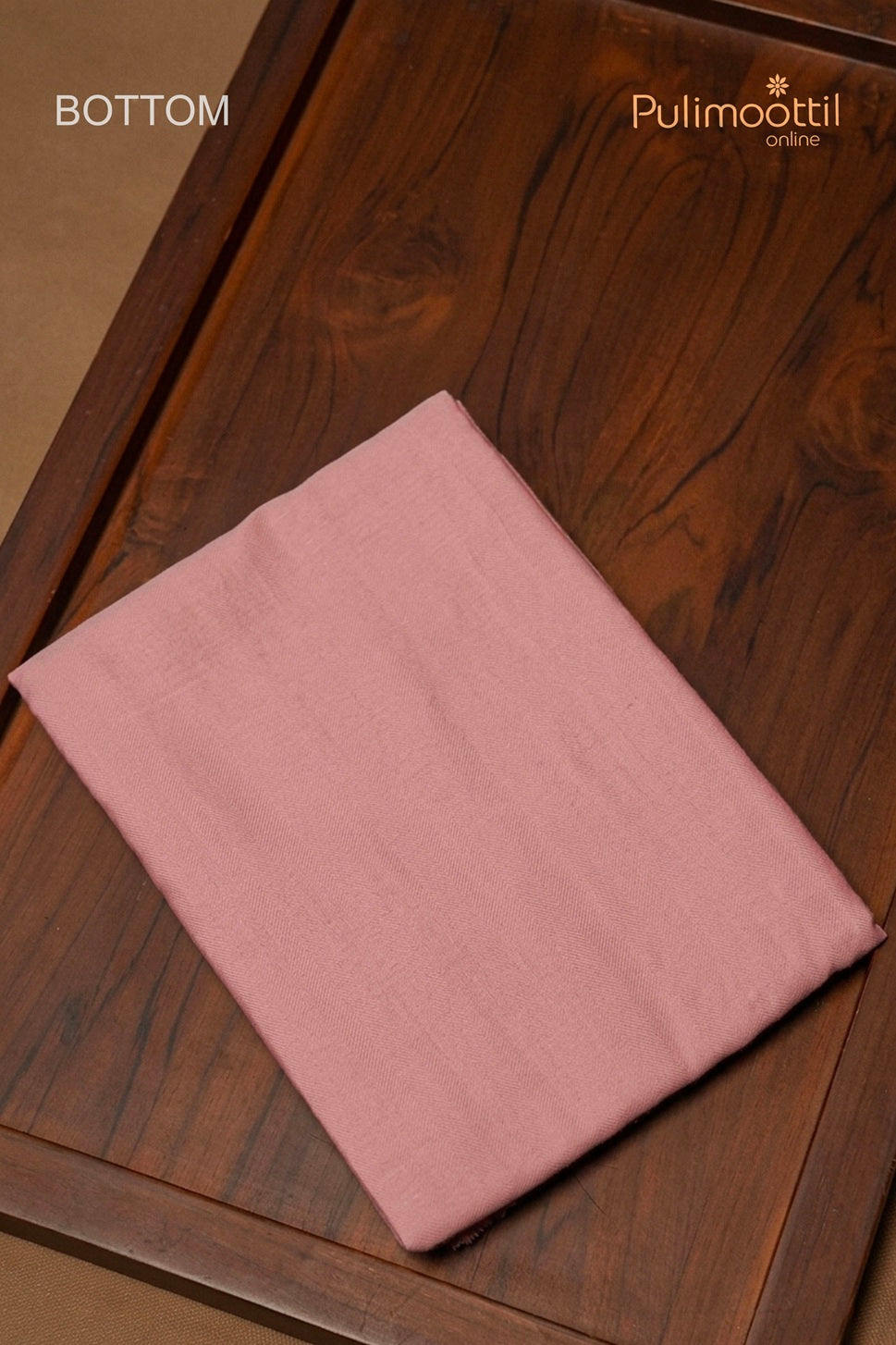 Baby Pink Chanderi Unstitched Salwar Set