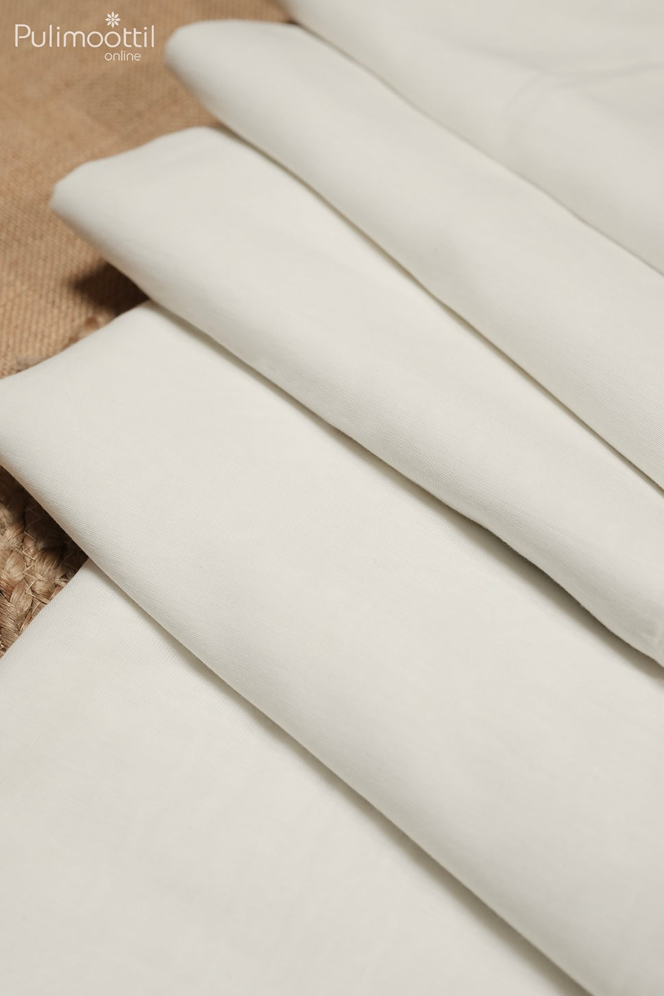White color Mul Cotton saree