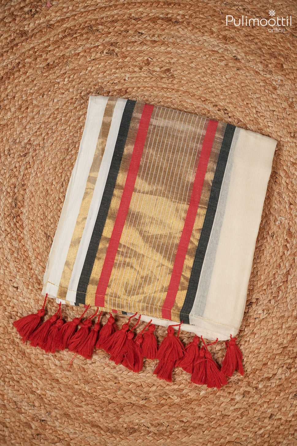 Off White Colour Mul Cotton Saree