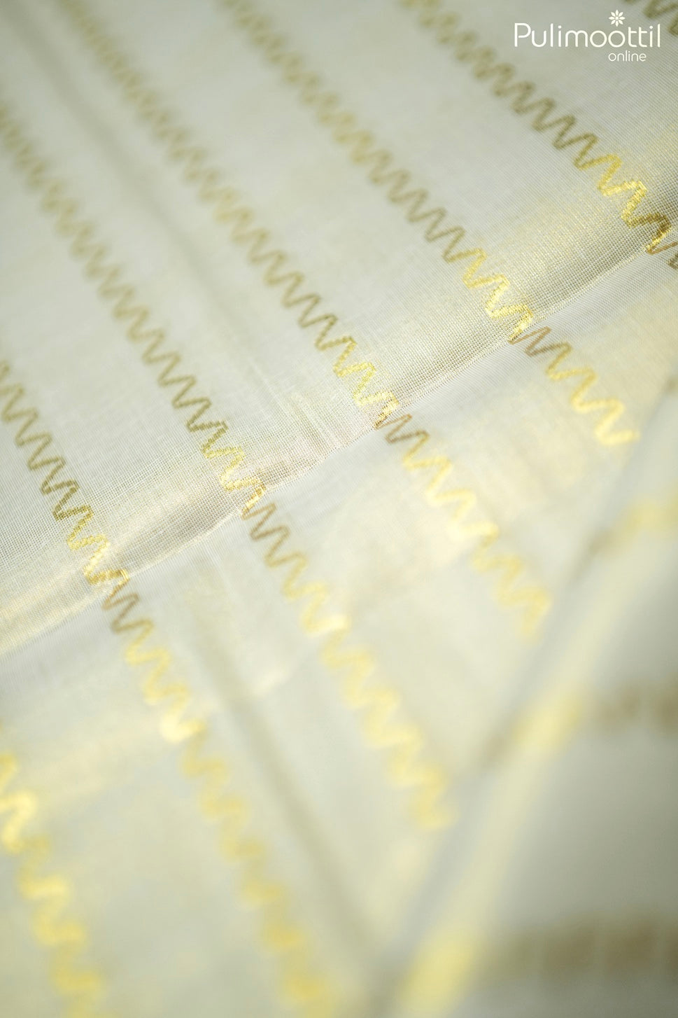 Kerala traditional golden tissue set saree