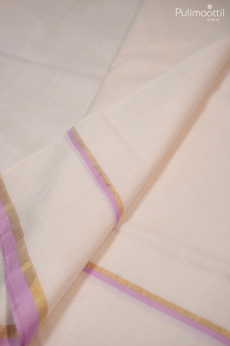 Off white color handloom cotton saree