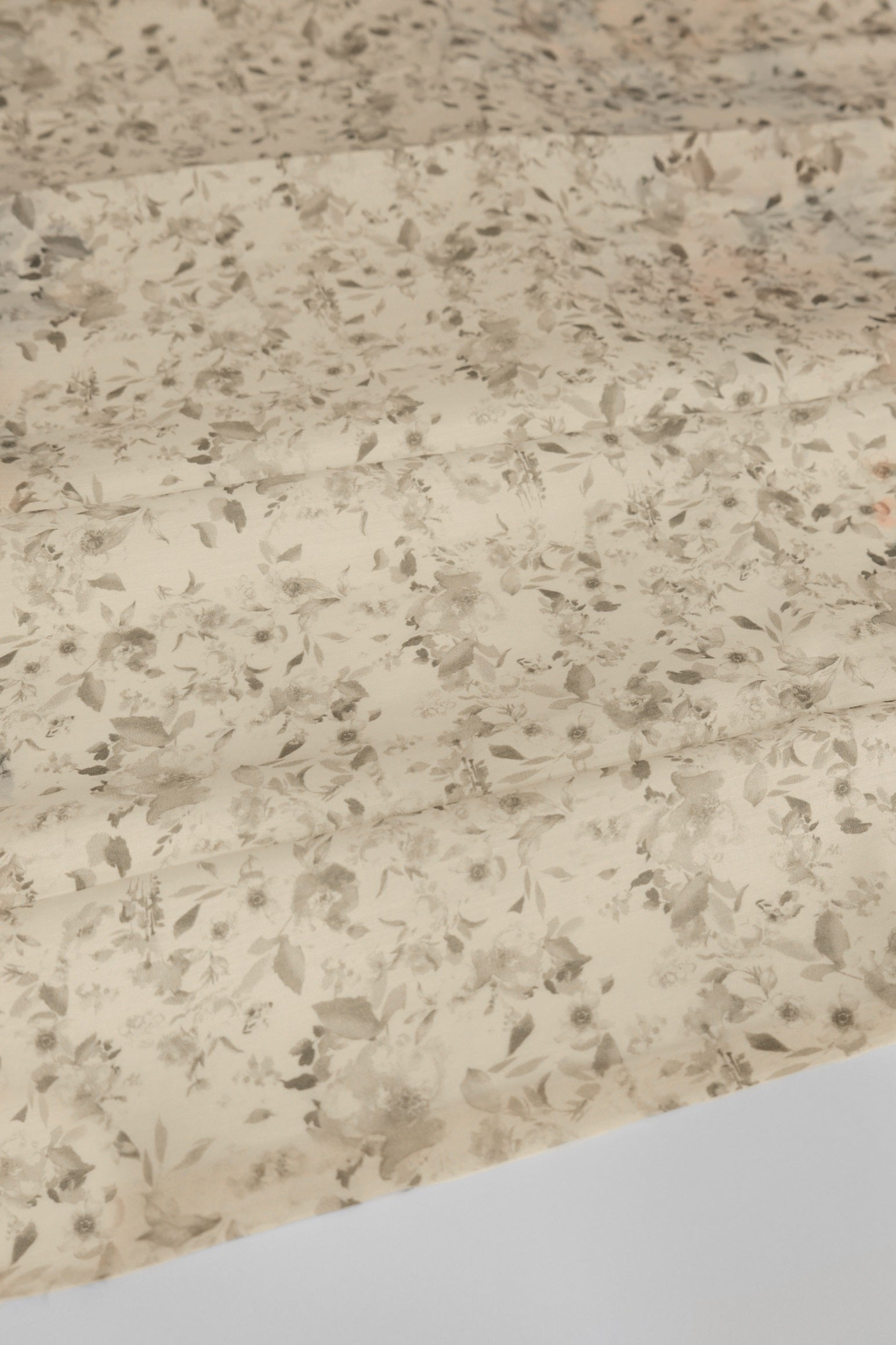 Cream Color Printed Organza Saree