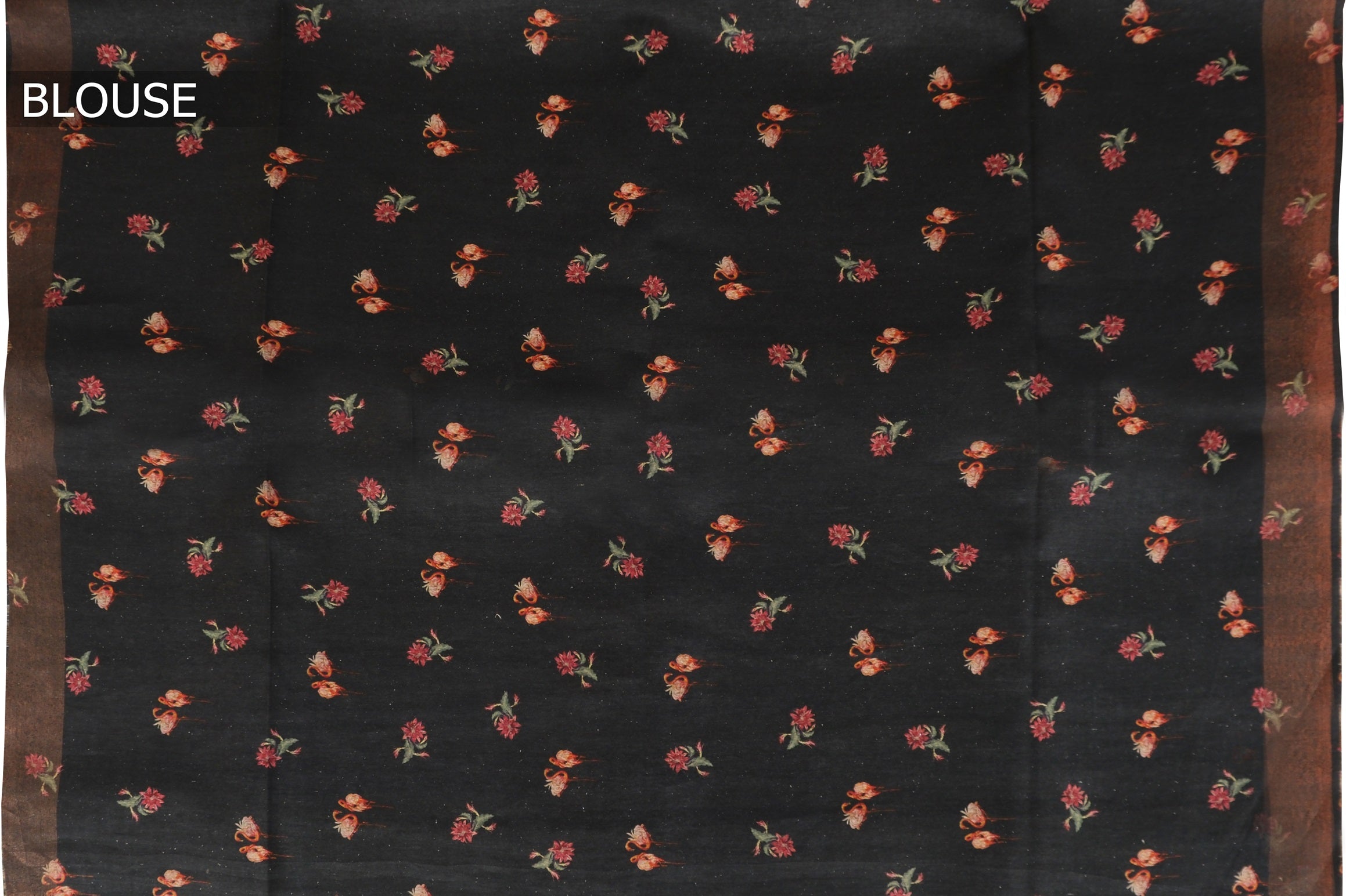 Greyish Black Color Jute Saree