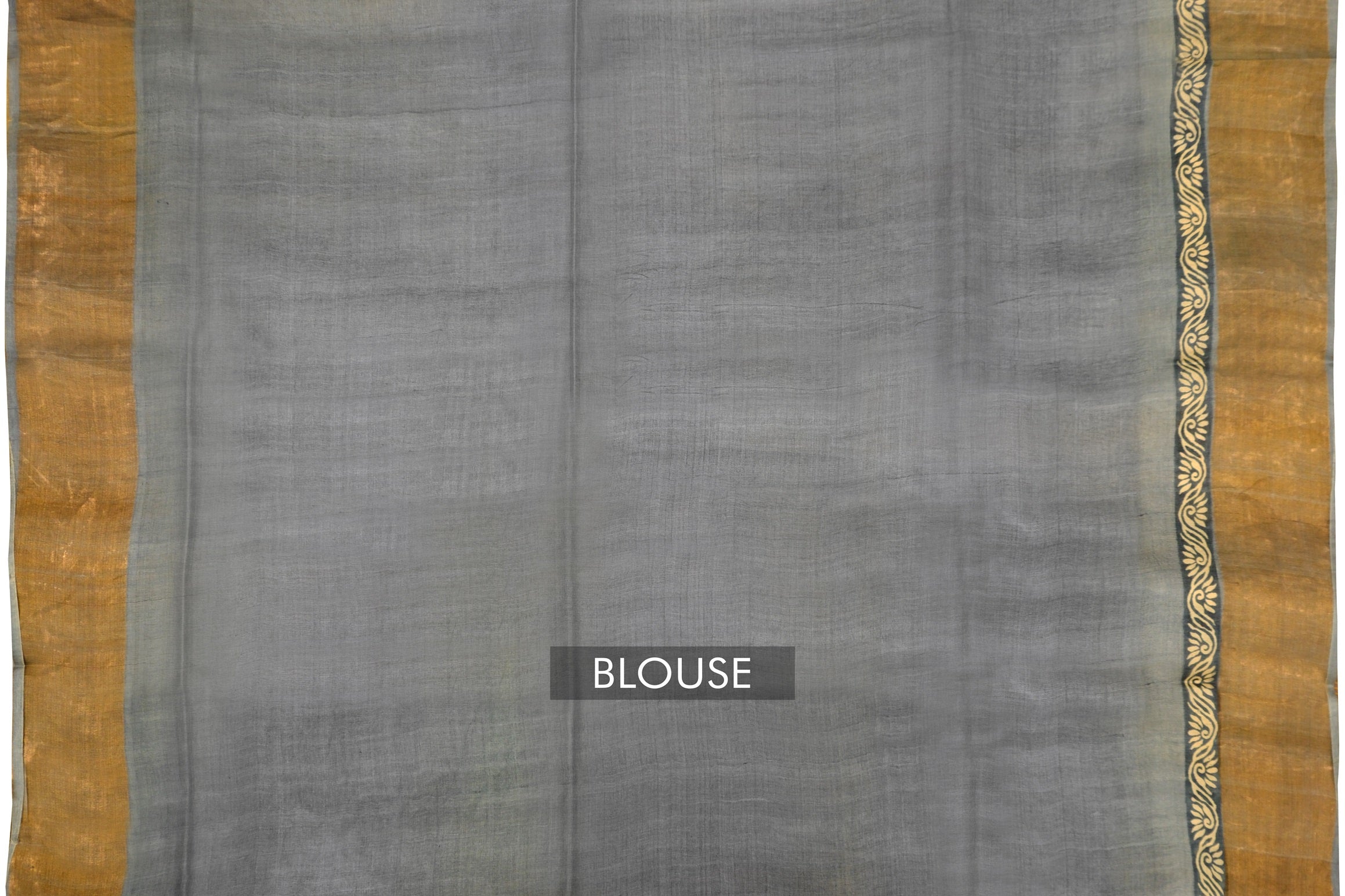 Chiku Color Tussar Silk Saree