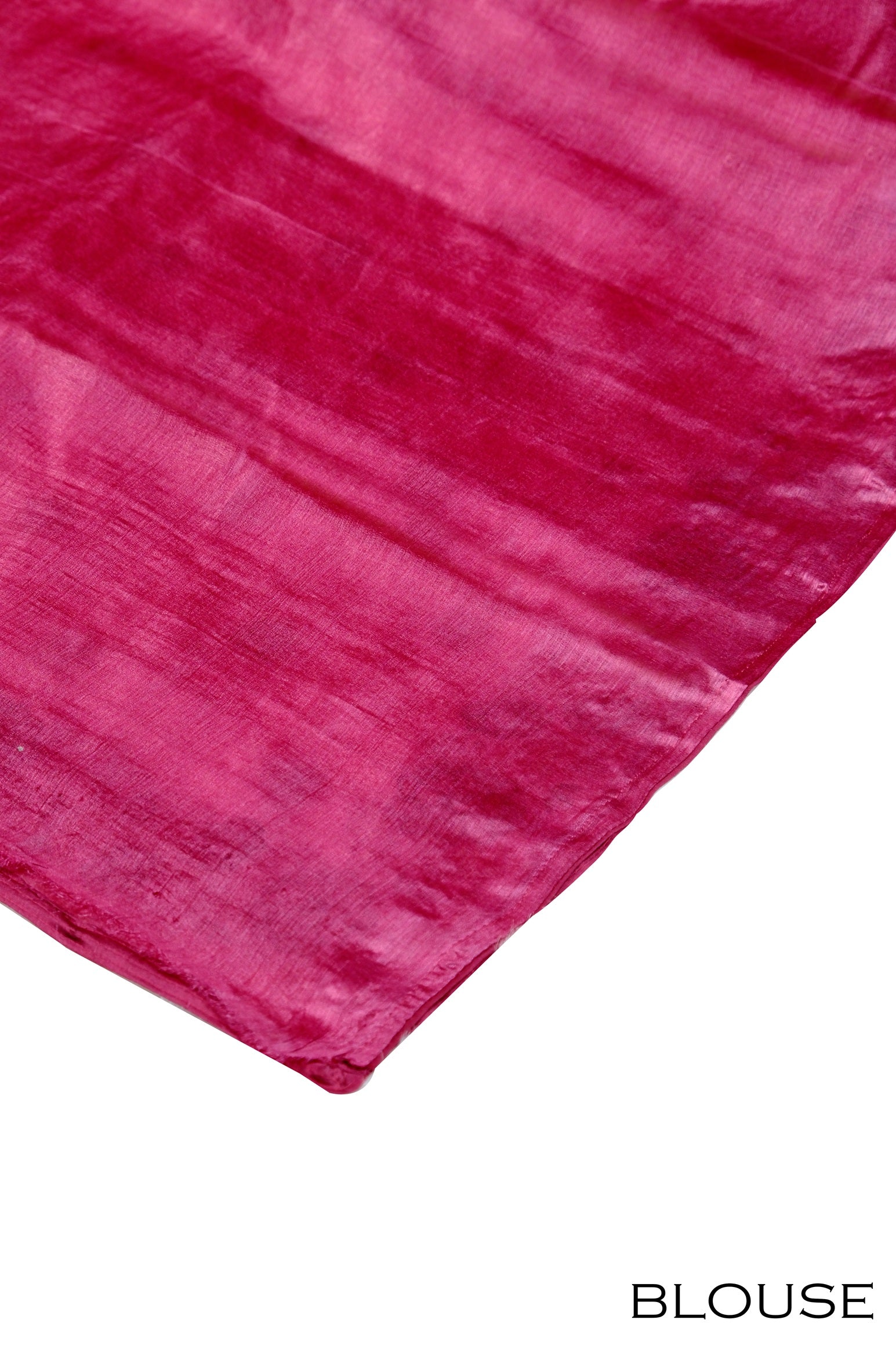 Onion pink color pure Tussar silk saree.