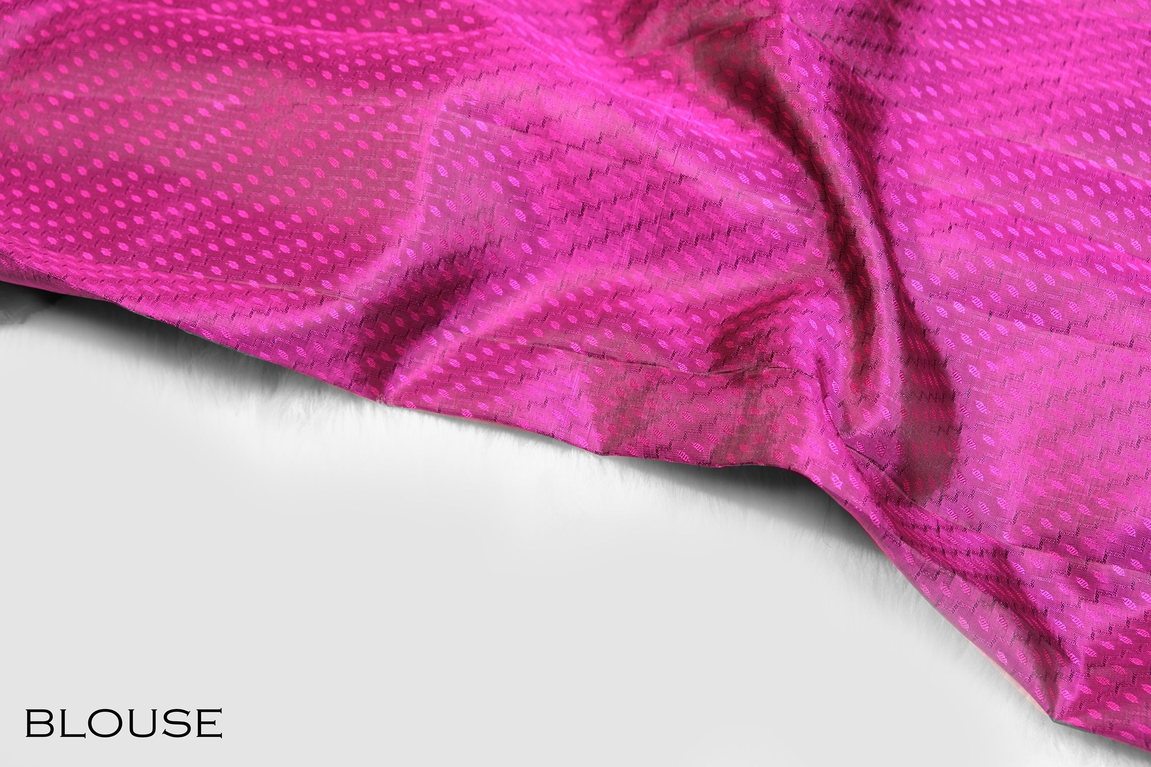 Magenta color Kanchipuram silk saree .