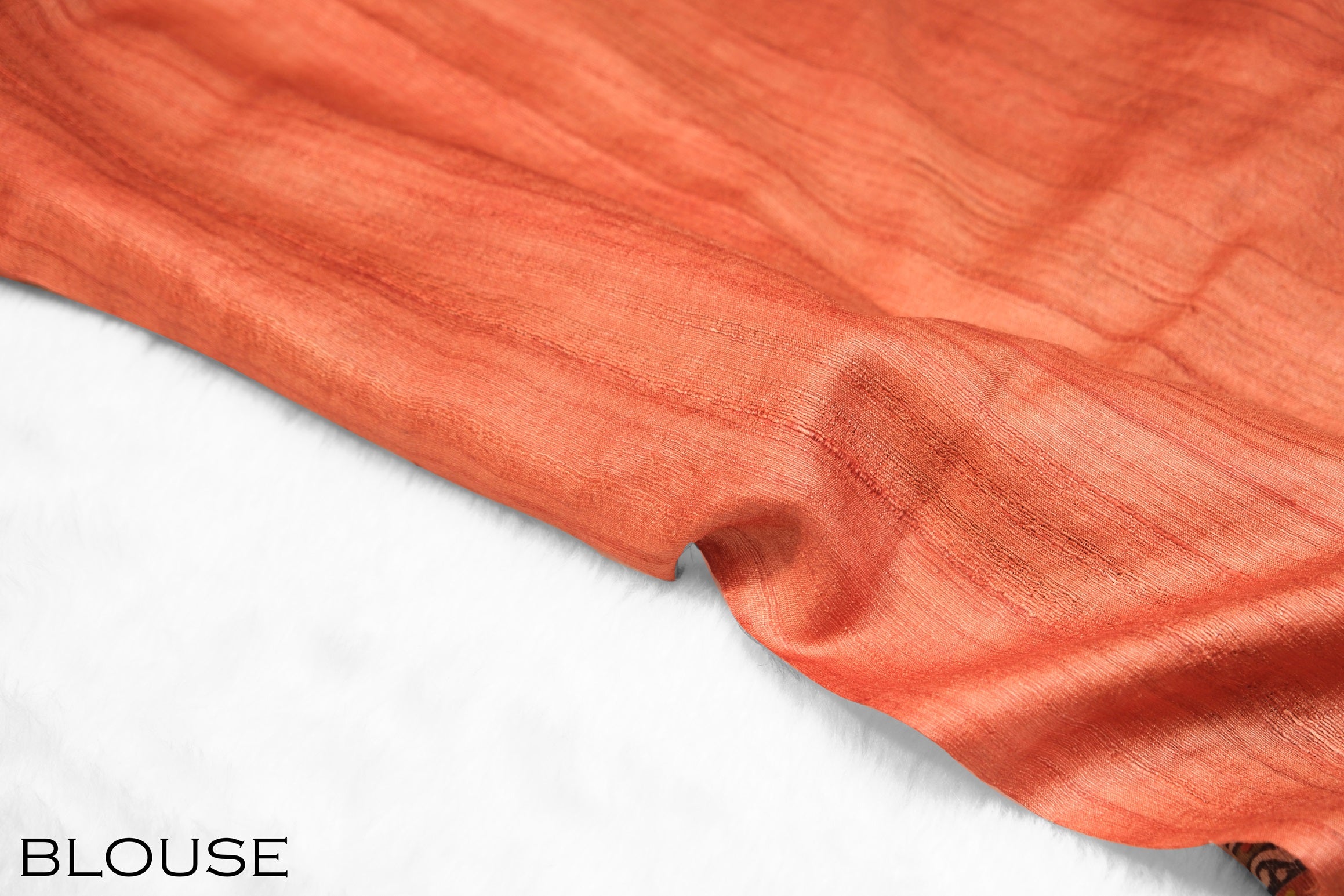 Olive green color pure jute silk saree.