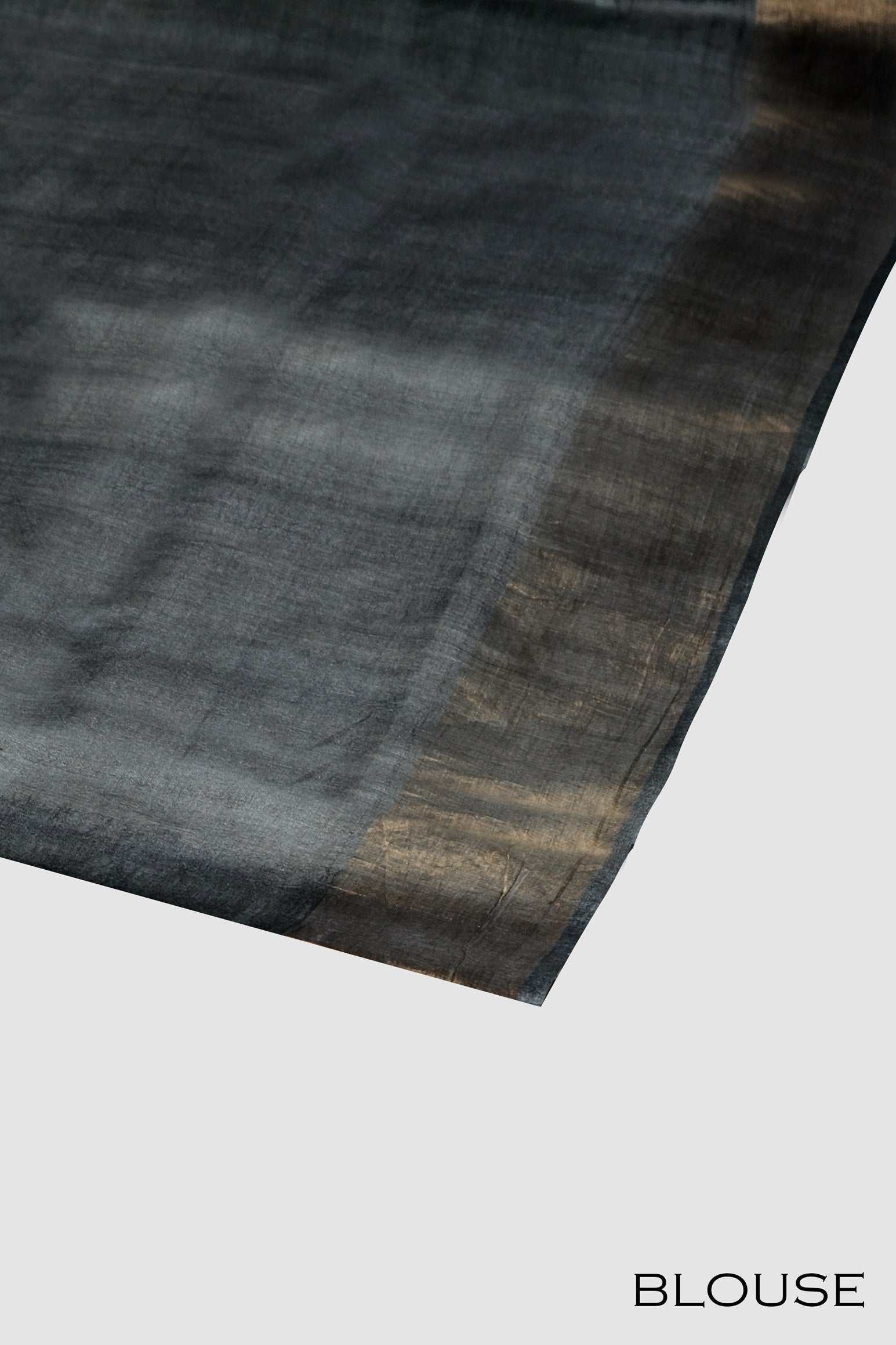 Green color pure Tusser silk saree.