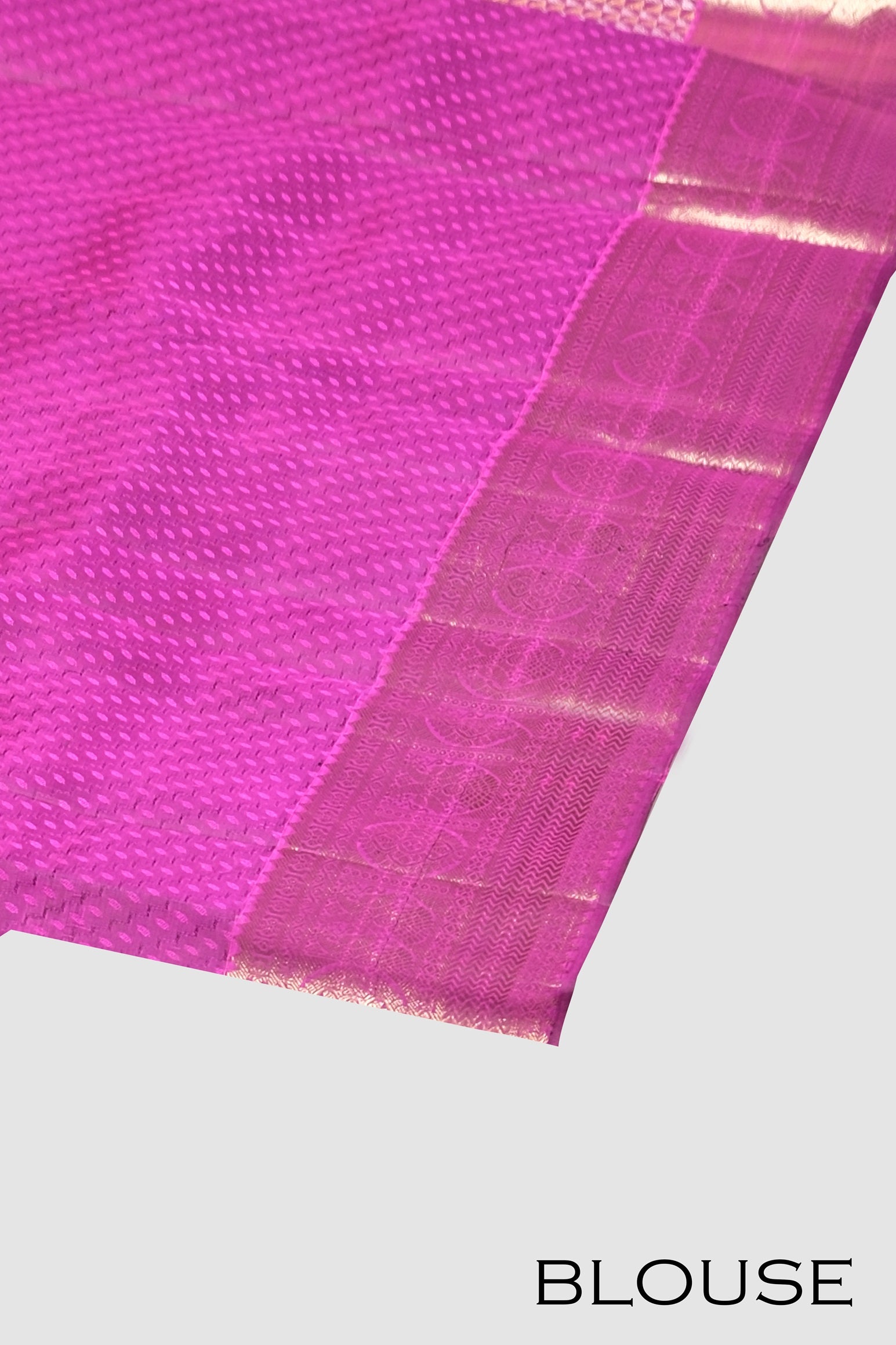 Magenta color Kanchipuram silk saree .