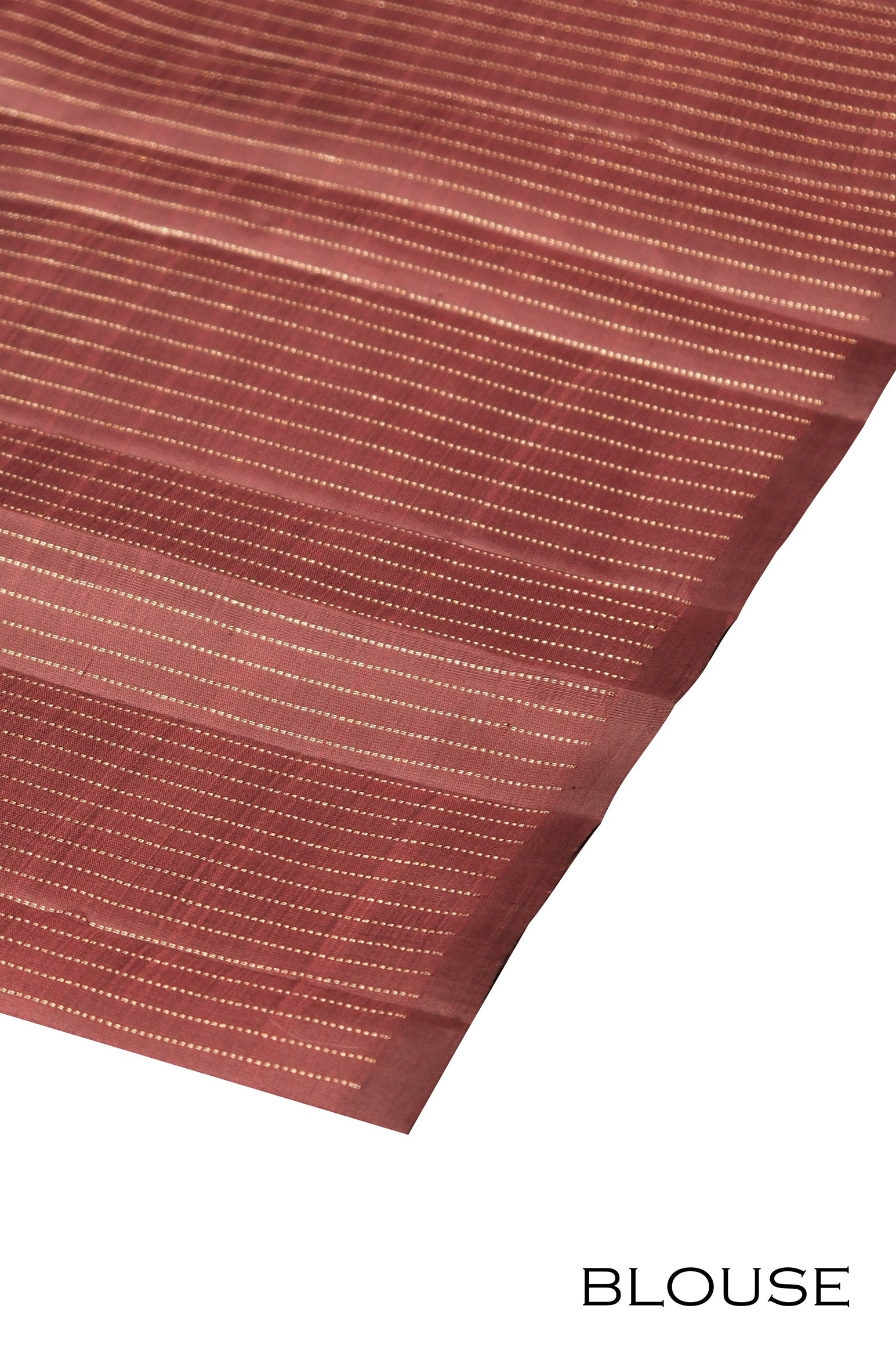 Coffee brown color Kanchipuram saree.