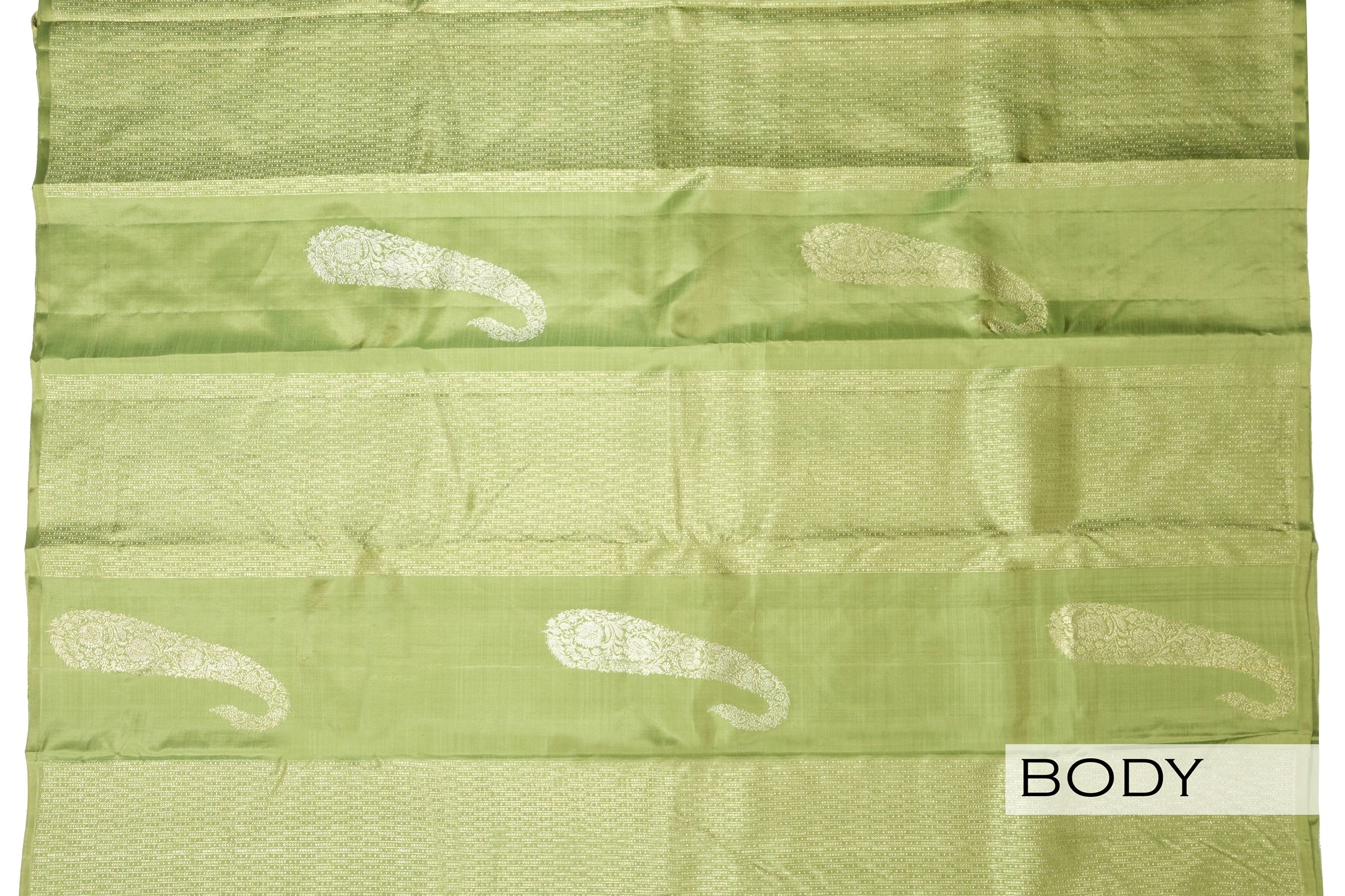 Pista green color Kanchipuram saree.