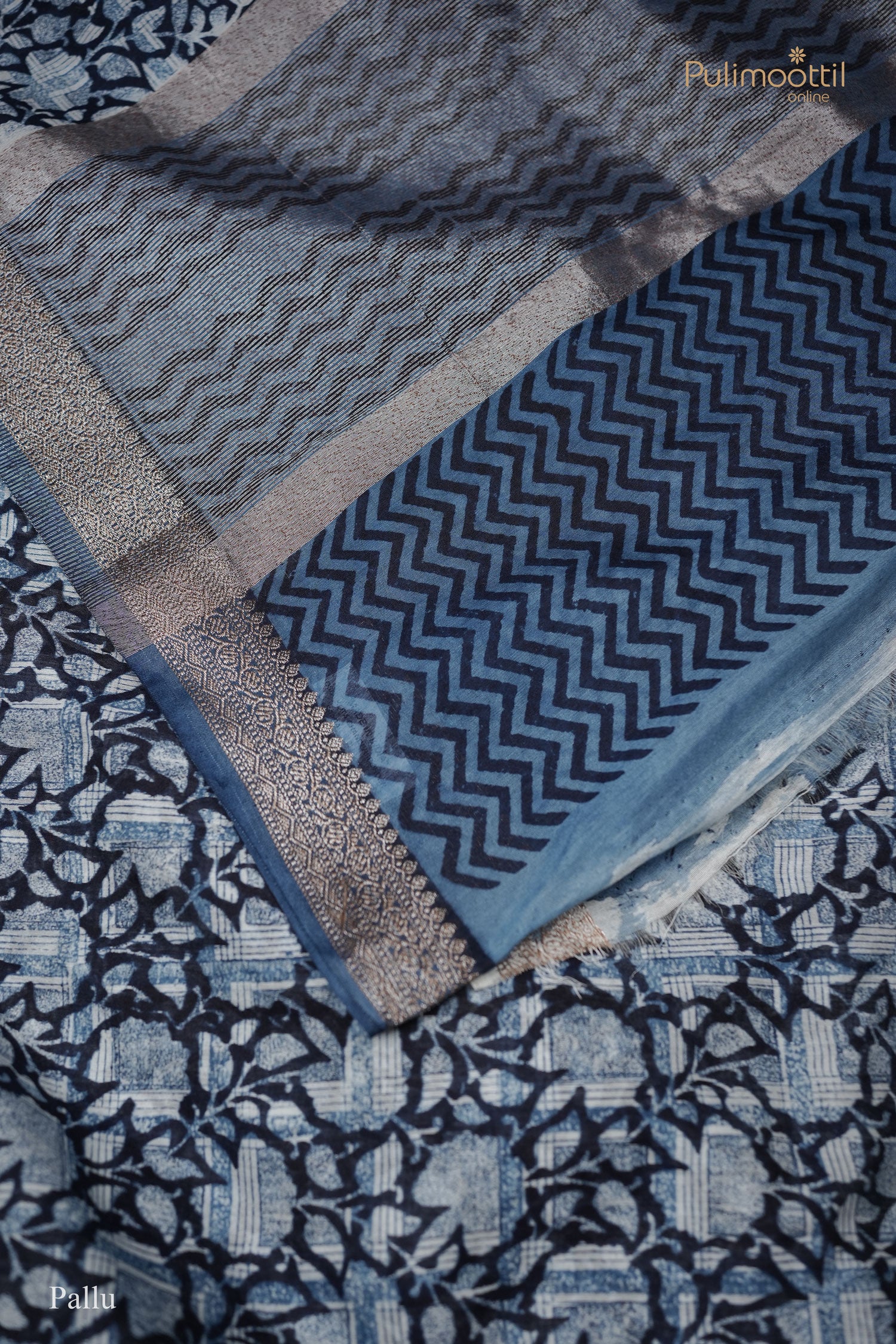 Printed Chanderi silk saree