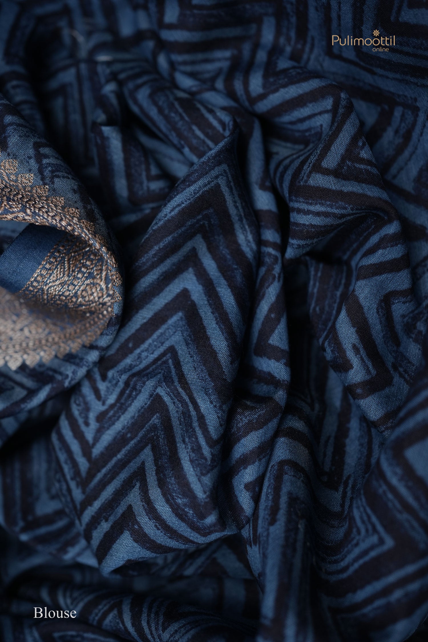 Printed Chanderi silk saree