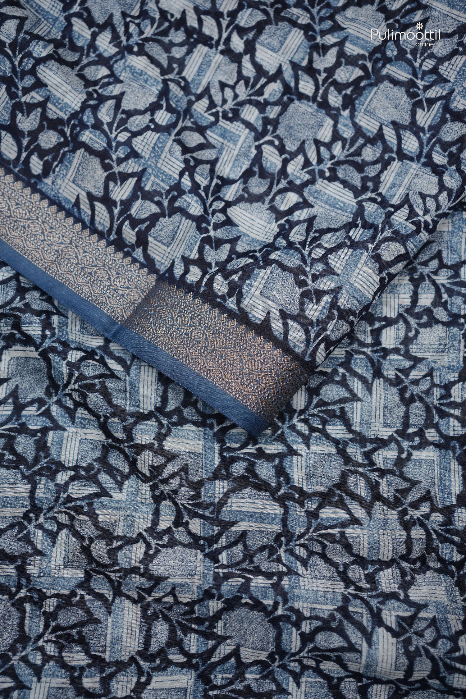 Printed Chanderi silk saree