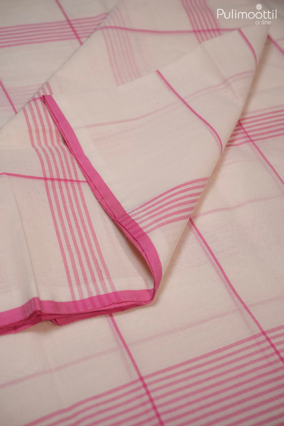 Off white color handloom cotton saree