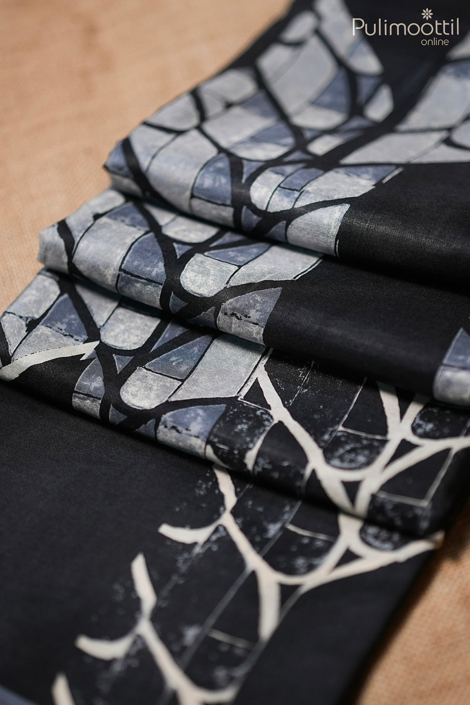 Black pure silk saree