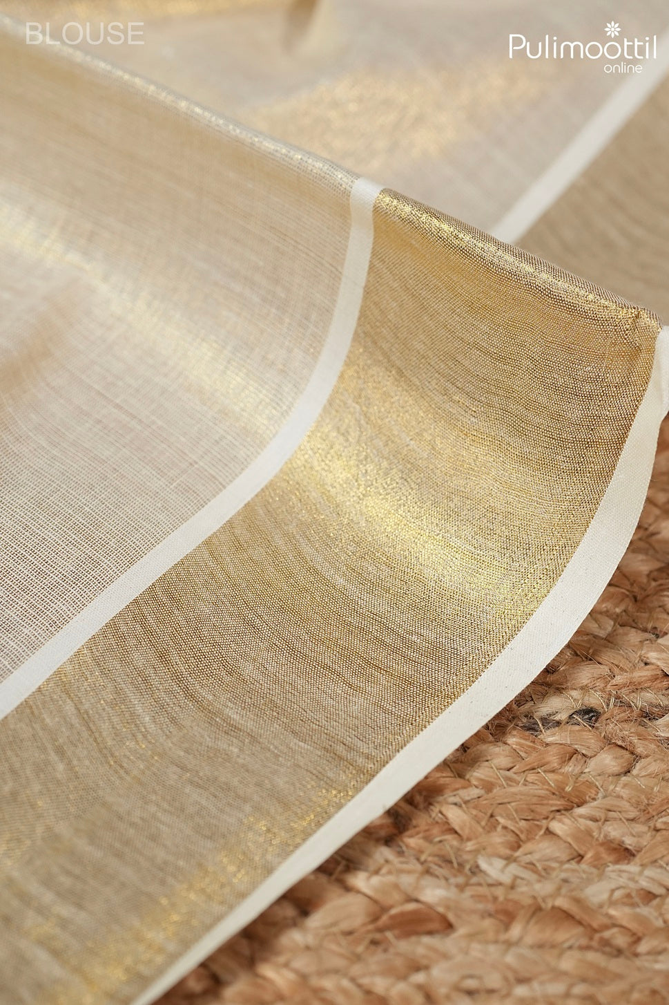 Kerala Traditional Golden Tissue Set Saree
