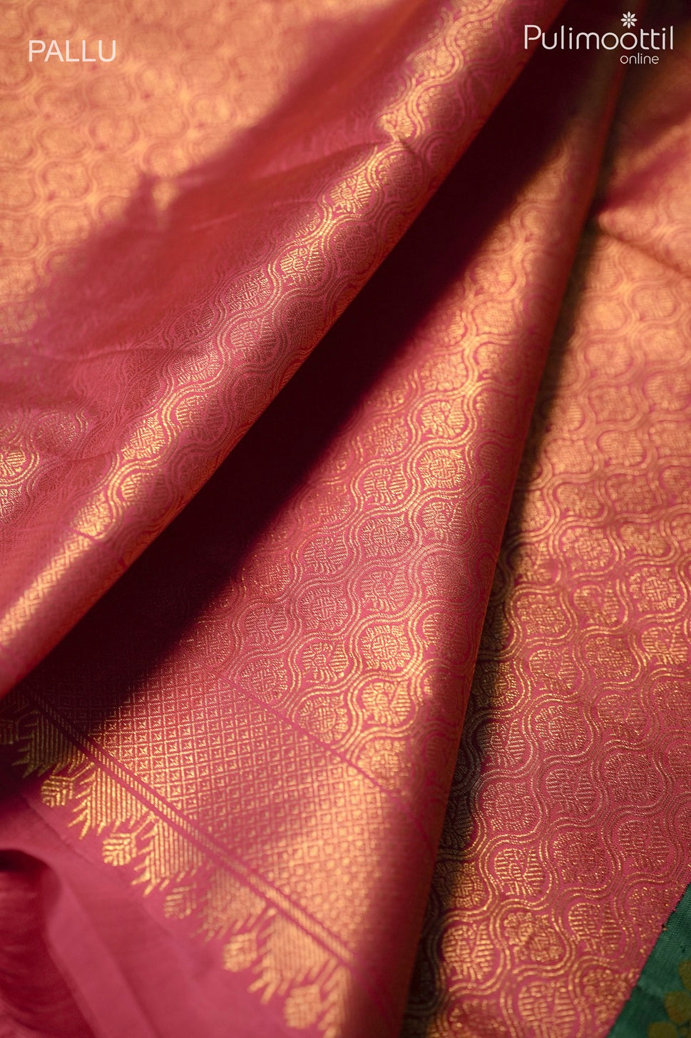 Off white color Kanchipuram traditional saree
