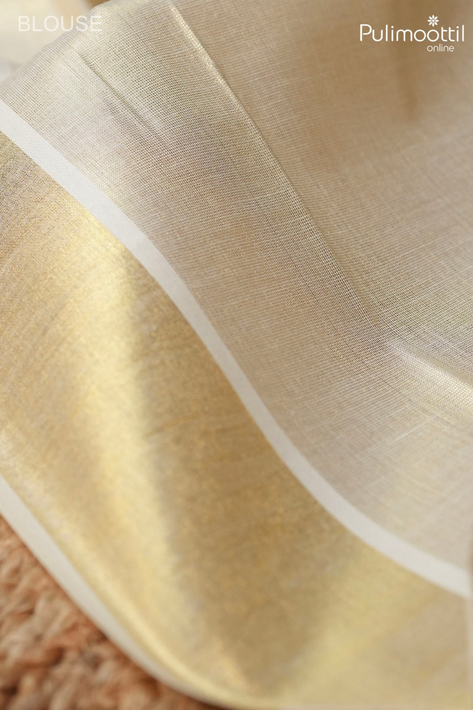 Kerala Traditional Golden Tissue Set Saree
