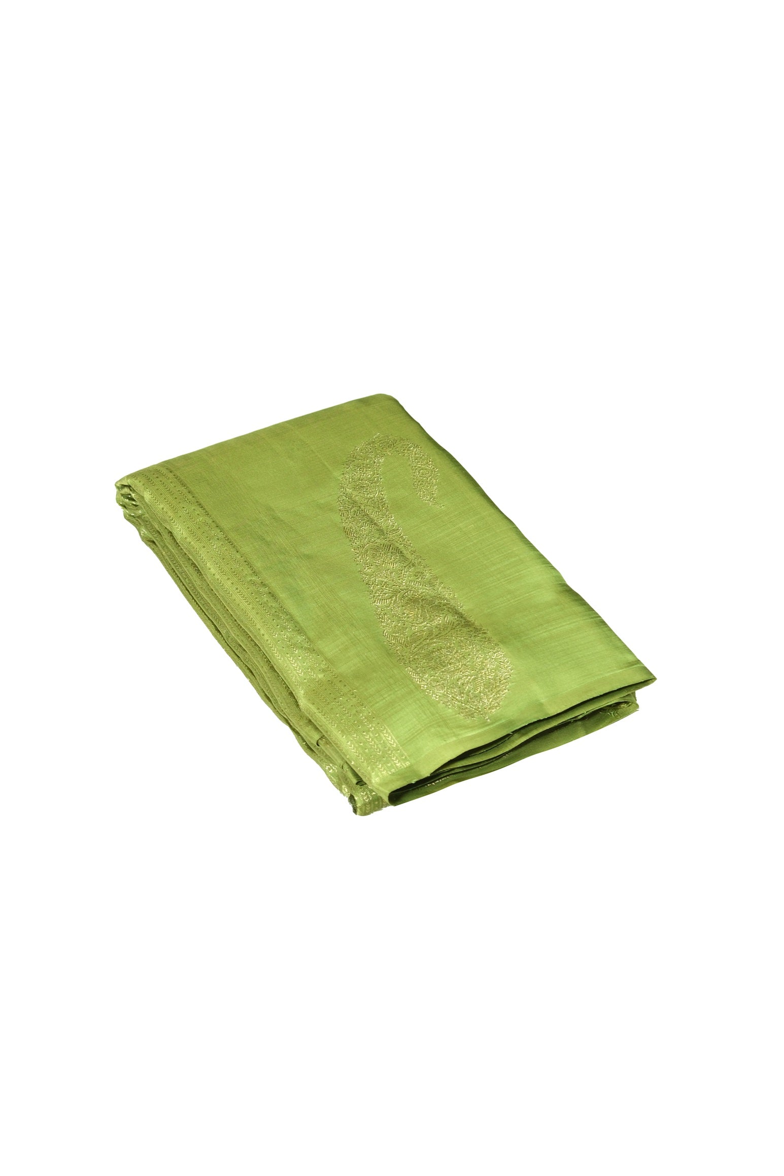 Pista green color Kanchipuram saree.