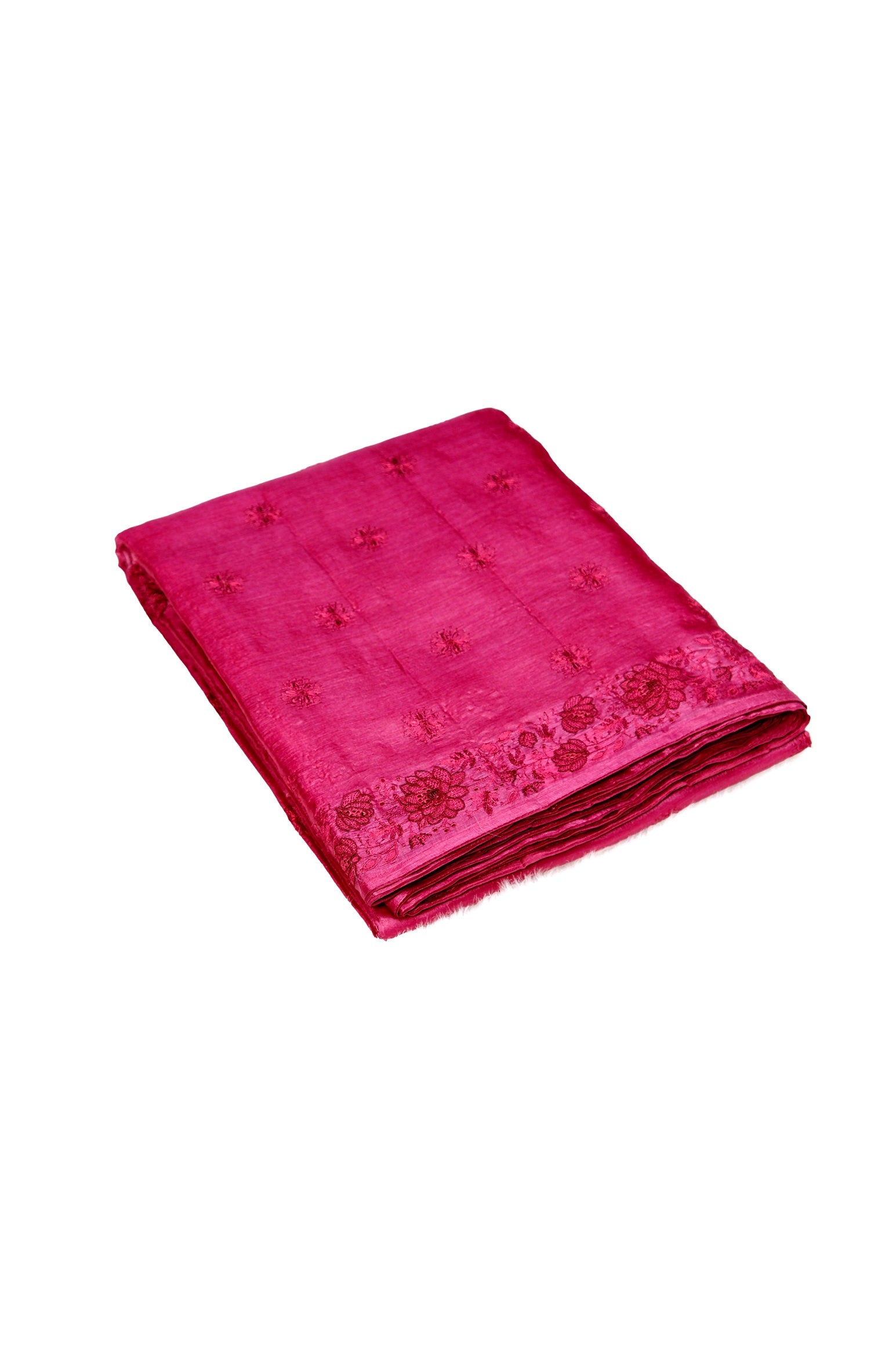 Onion pink color pure Tussar silk saree.