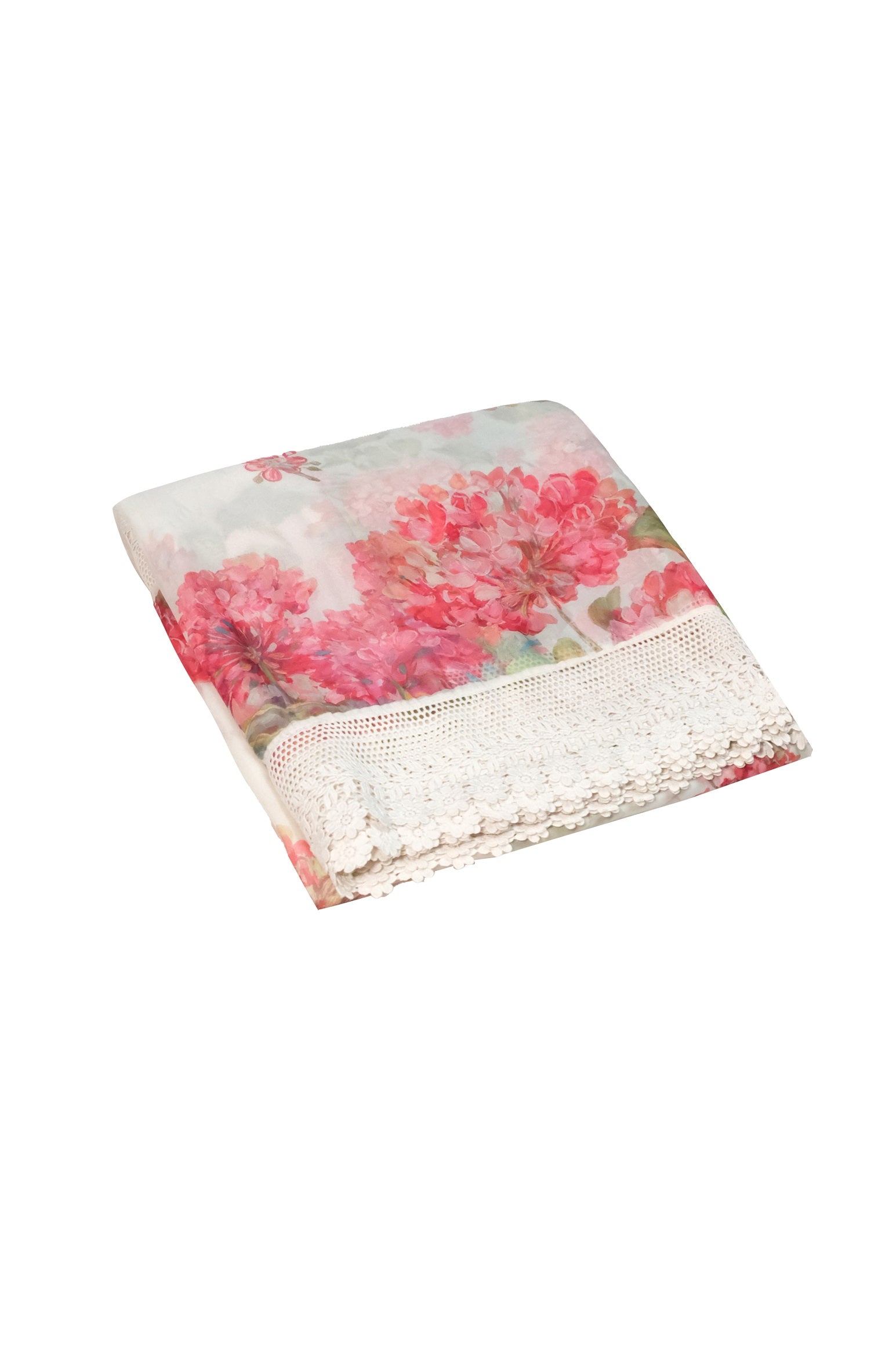 White color soft Organza printed saree.