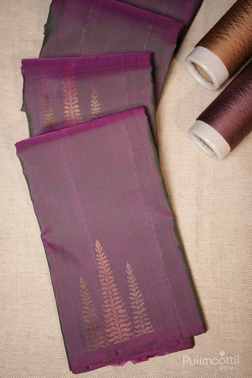 Double Shade Kanchipuram Soft Silk Saree