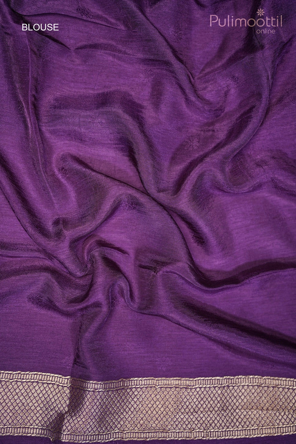 Violet Colour Banarasi Saree