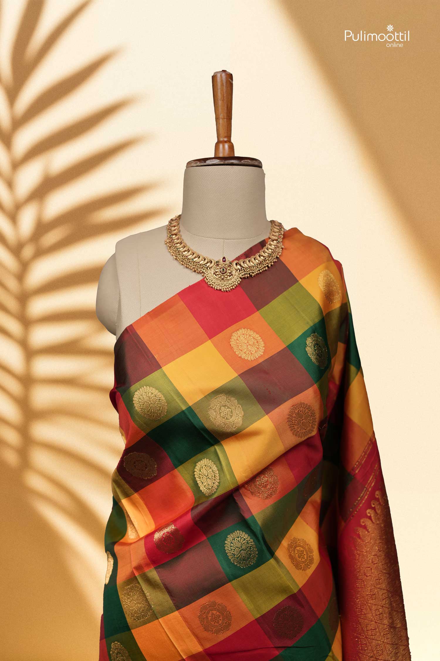 Classic Borderless Palum Paazhamum Kanchipuram Silk Saree