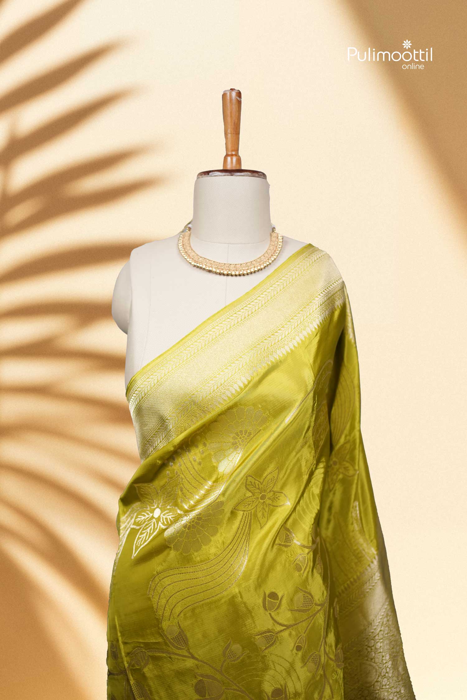 Pista Green Banarasi Saree