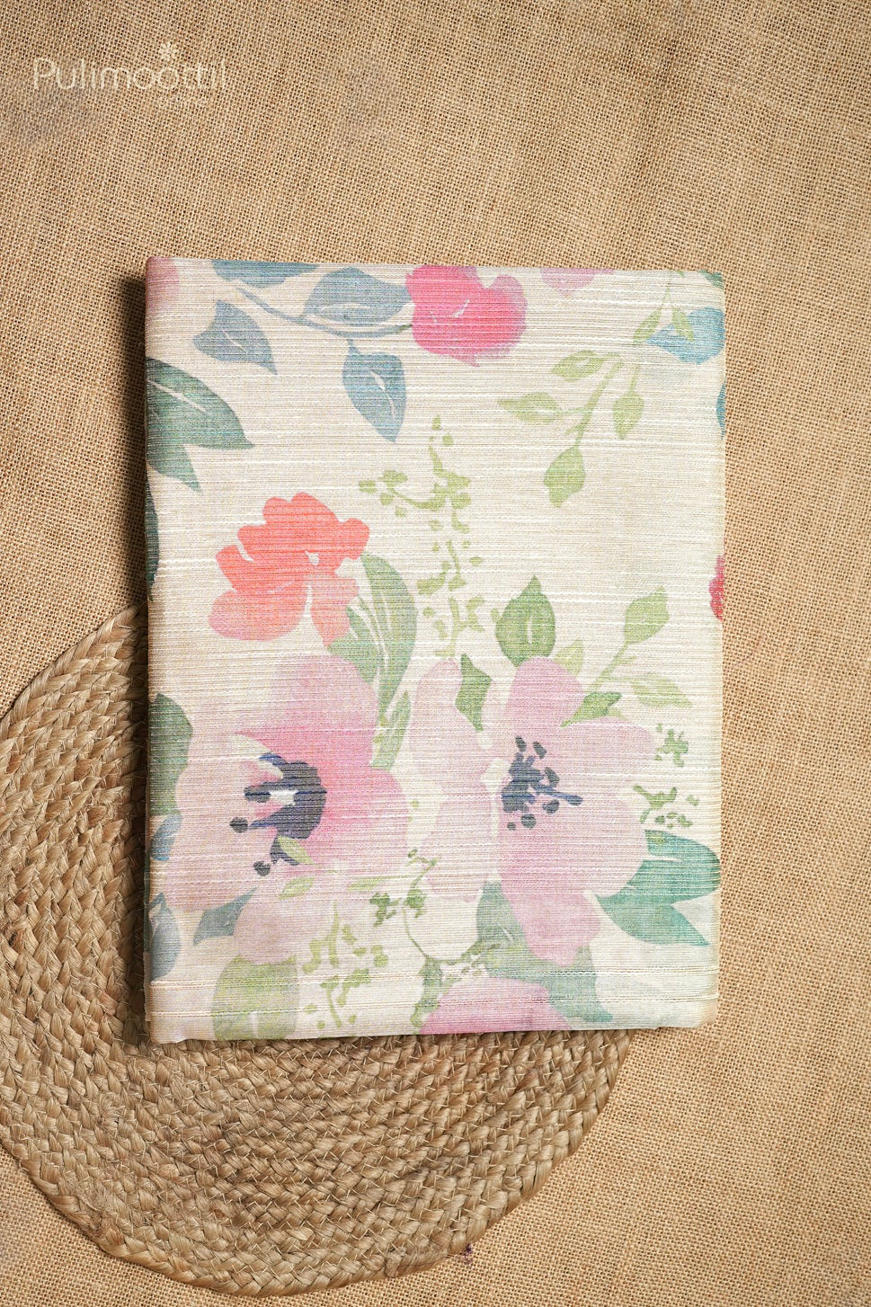 Golden tissue printed fancy saree