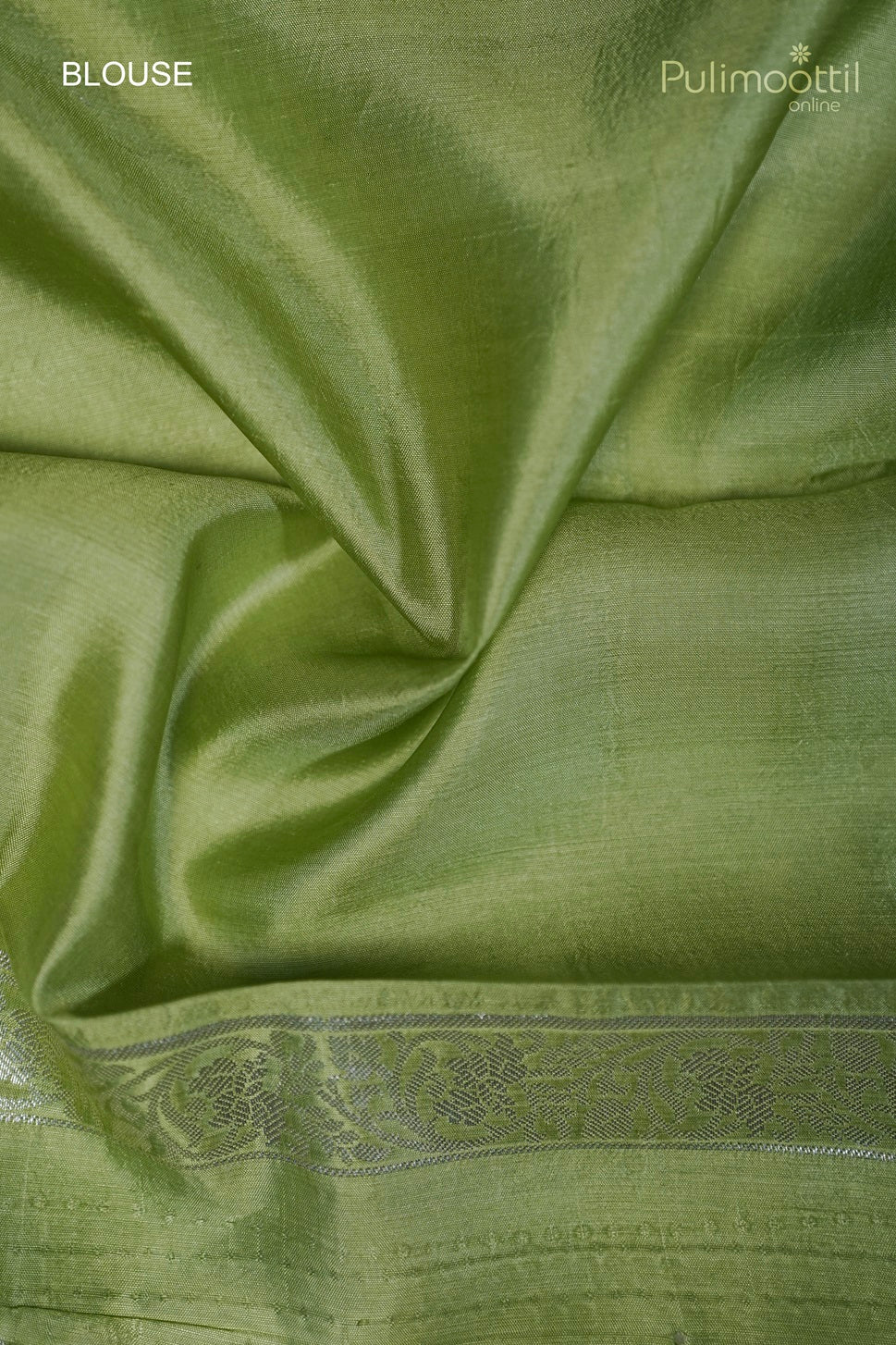 Pistachio green Chiniya Silk Saree