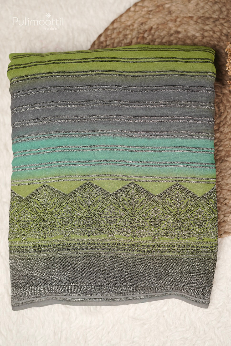 Multicolour Georgette Banarasi Saree