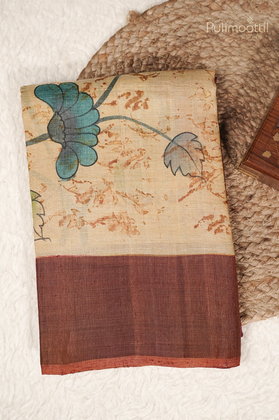 Double Shaded Tussar Silk Saree